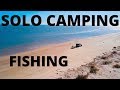 SOLO Beach CAMPING and FISHING! (East Matagorda)