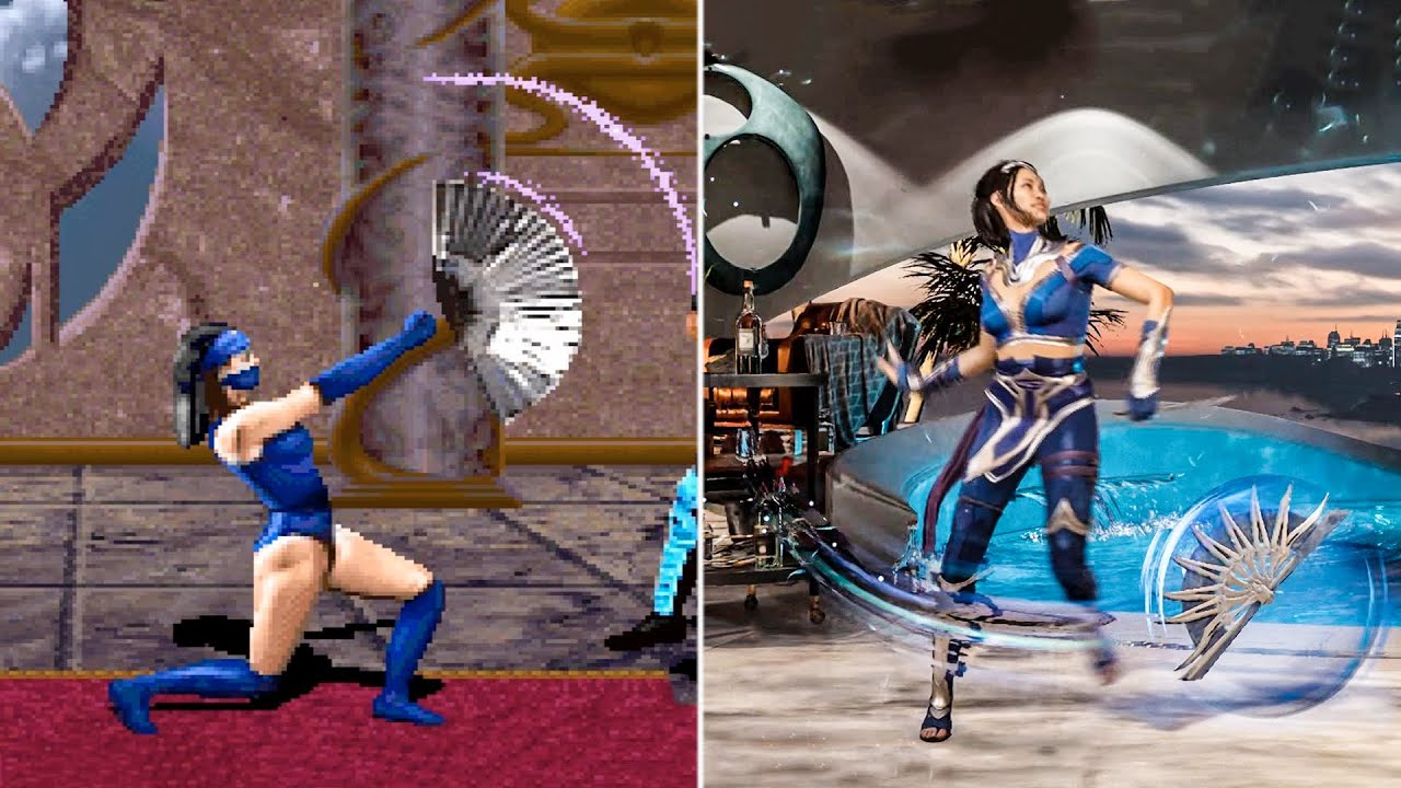 Evolution of Kitana's Fan Lift (1993-2025)