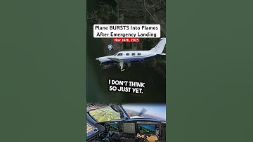 Plane BURSTS Into Flames After Emergency Landing #atc