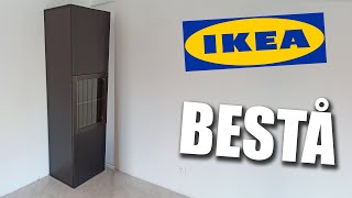 IKEA BESTA  How to install BESTÅ Storage combination with doors  assemblage meuble colonne