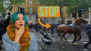 STOP RIDING HORSES IN PROTESTS