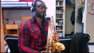 Video thumbnail of "Mary did you know - Sax cover by Fedner Faustin | Christmas song"