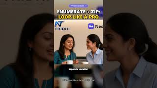 Enumerate + zip: Loop like a pro | Python Refresh #shorts