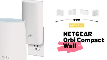 NETGEAR Orbi Compact Wall Plug Whole Home Mesh WiFi System   WiFi Router and Wall Plug Satellite Ext