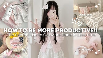 How to ACTUALLY Exit your Lazy Era | productivity tips that *work* 💗