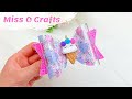 Unicorn Ice Cream Hair Bow Tutorial // How To Make Hair Bows With Cricut || Miss O Crafts