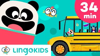 Wheels on the Bus with Autos  + More Nursery Rhymes | Lingokids