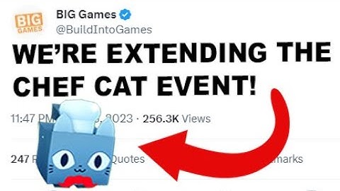 The CHEF CAT EVENT Is EXTENDING! - Pet Simulator X