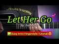 Let her go  passenger super easy fingerstyle  intro fingerstyle tutorial