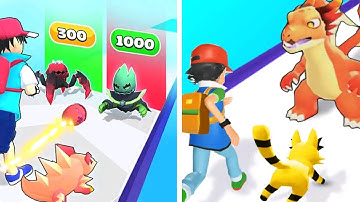 ♥️Monster Squad Rush vs Monster Pocket: Run & Building ♥️ All Level Gameplay  / Android, iOS