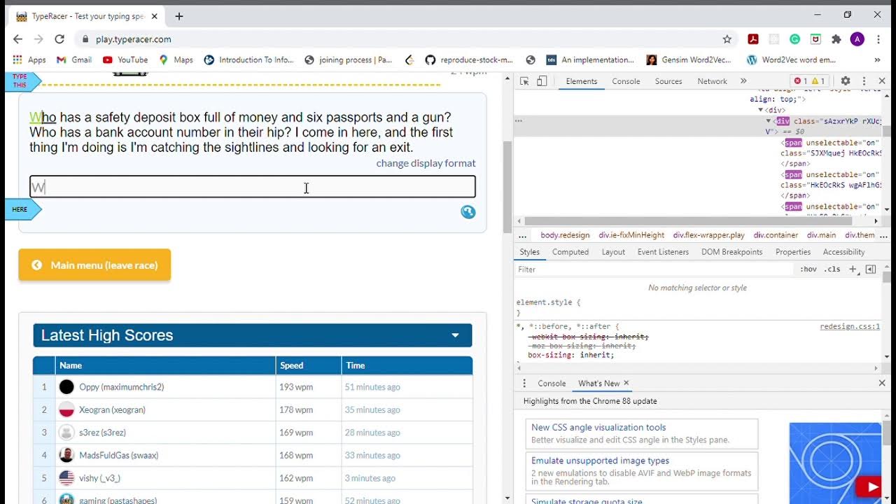 Typeracer Hack and Win !! YouTube