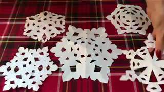 Easy Tutorial How To Cut A 6 Point Snowflake