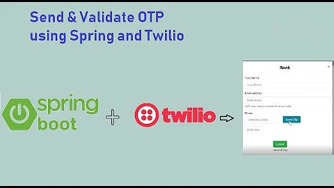how to send Otp in Spring Boot | send &validate Otp in Spring| How to verify number using SpringBoot