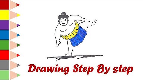 SUMO JEPANG | TUTORIAL MENGGAMBAR | CARA MENGGAMBAR