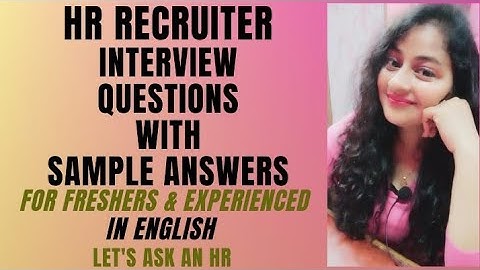 HR Recruiter Interview Questions and Answers #hrrecruiter #hr #readytogetupdate #readyforssenglish