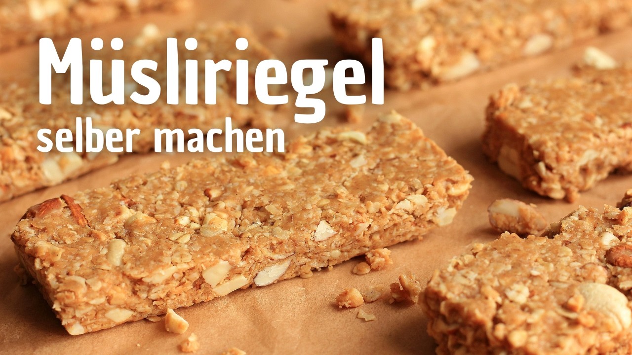 Müsliriegel Selber Machen | Gesunde Haferriegel für Unterwegs