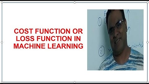 Cost function or Error Function or Loss function explained | Machine Learning | Neural Network
