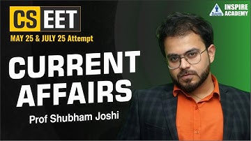 CSEET Current Affairs | Demo Lec 2 | For May/July 25 Attempt | Prof Shubham Joshi #cseet #students