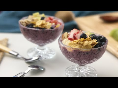 how-to-make-blueberry-smoothie-bowl-|-manna-recipe-|-만나레시피-|