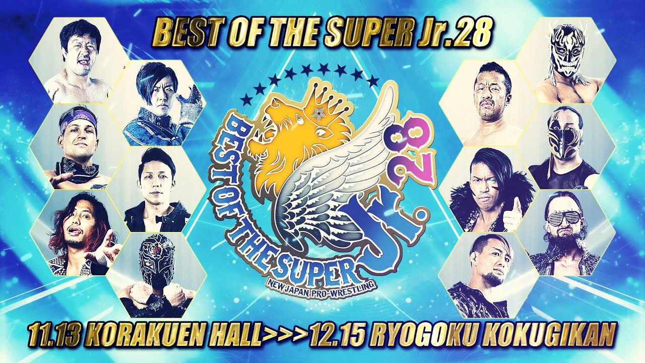 新日本プロレスベストオブザスーパーJr.決勝戦た以外記念ポスターラメ入り非売品 ジュニアの祭典】BEST OF THE SUPER Jr. 28【オープニングVTR