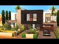 THE COOLEST MODERN FAMILY HOME 💚 | The Sims 4 | Speed Build