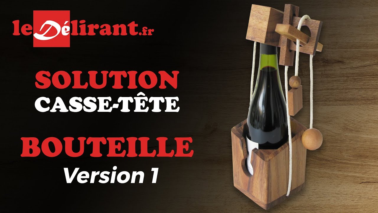 Playtastic : 2 casse-têtes en bois pour bouteille - Casse-Tête - Achat