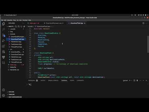 Multi-Threaded Download Manager | C++