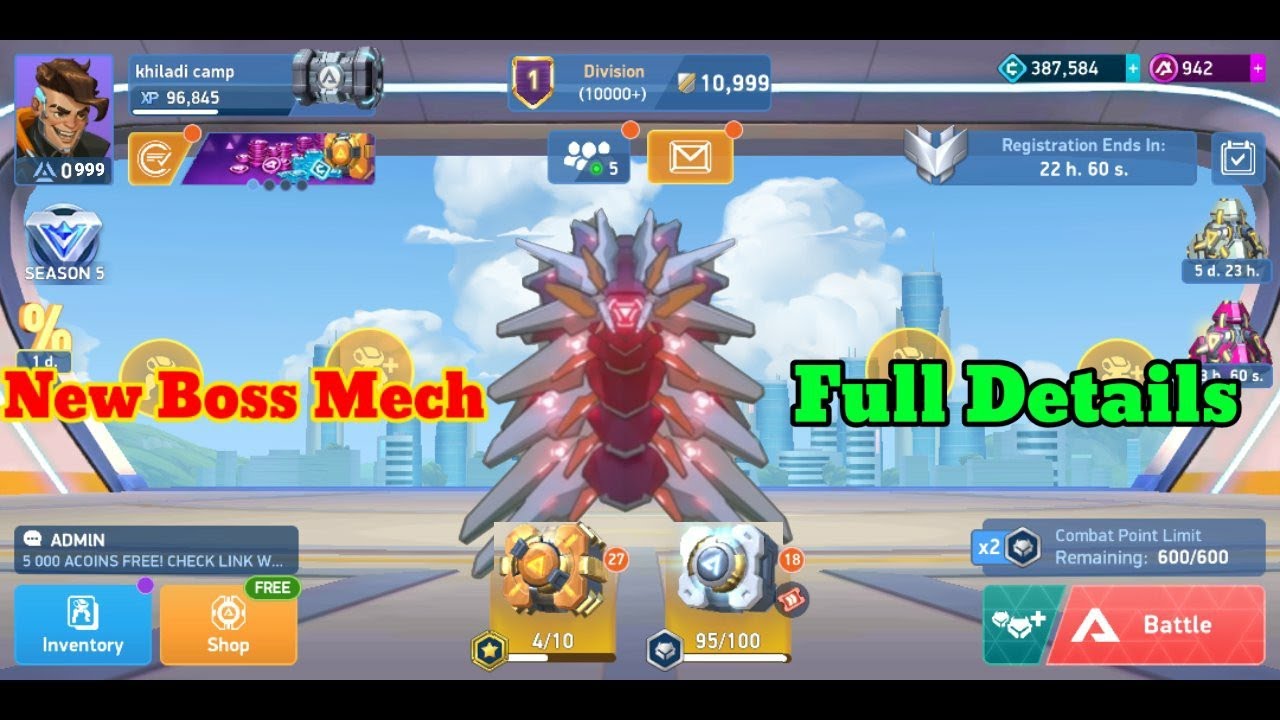 New Game Mode Boss Fight New Upcoming Update Details In Mech New Game Mode Boss Fight New Upcoming Update Details In Mech