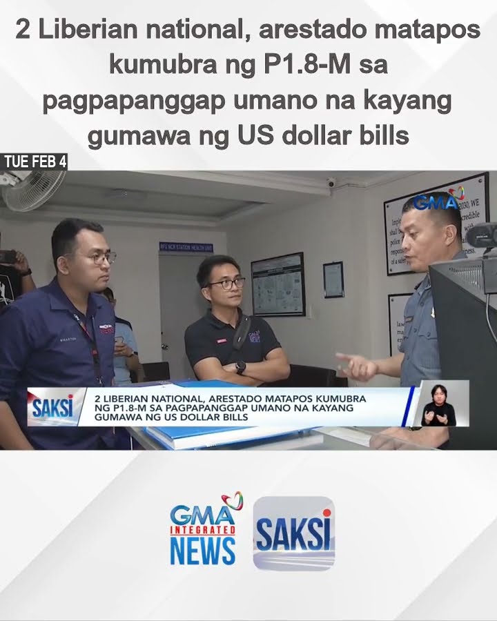 2 Liberian national, arestado matapos kumubra ng P1.8-M sa pagpapanggap umano na kayang... | Saksi
