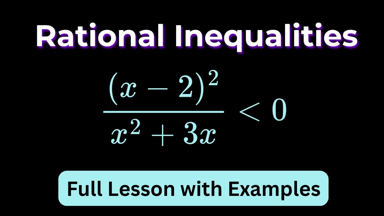 Solving Rational Inequalities Step by Step | Algebra and Precalculus ...