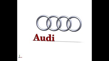 Draw Audi logo with Solidworks "17"