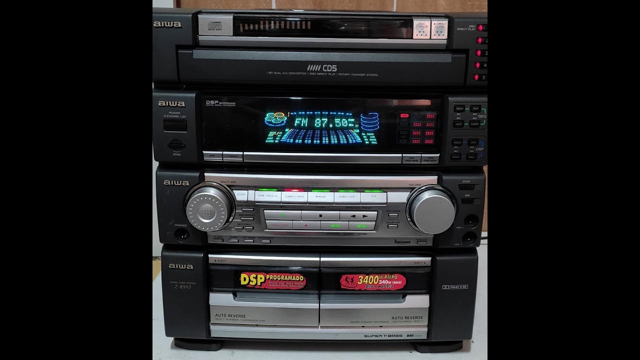 その他 AIWA DAT aiwa zr-997 a maior lenda dos minisystens - YouTube