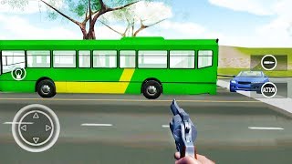 Car Driving 3D Simulator 2 - Green Bus and Blue Car - Android Gameplay FHD