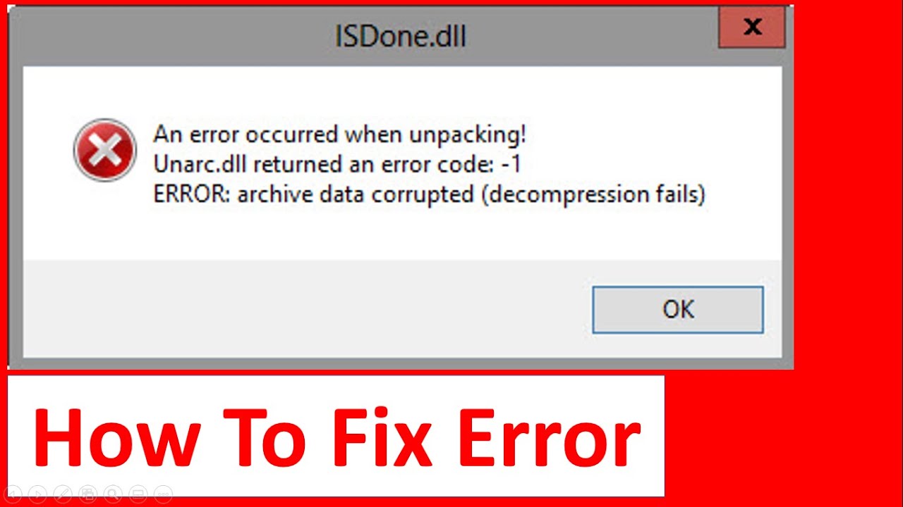 Unarc dll returned an error code. Unarc.dll. Ошибка dll. ISDONE.dll. Unarc dll вернул код ошибки -1.