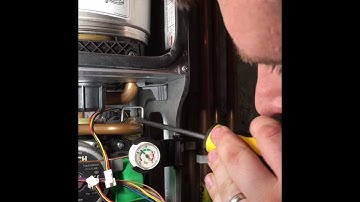 Repairing a leaking Worcester Bosch Combi Boiler flow turbine