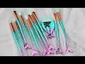 11pcs Mermaid Makeup Brush Set