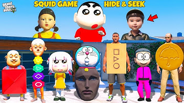 Shinchan & Franklin Playing Squid Game Season 3 Prop Hide and Seek in GTA 5