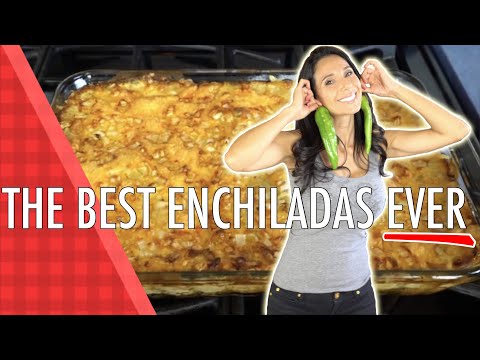 Best Green Chile Chicken Enchiladas