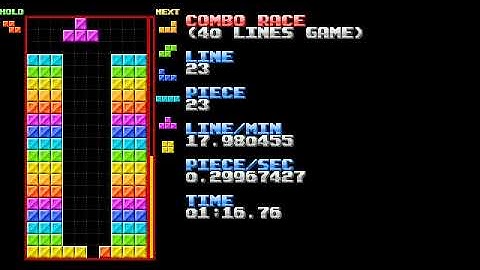 Tetris 4-wide Bot Doing 40 combos