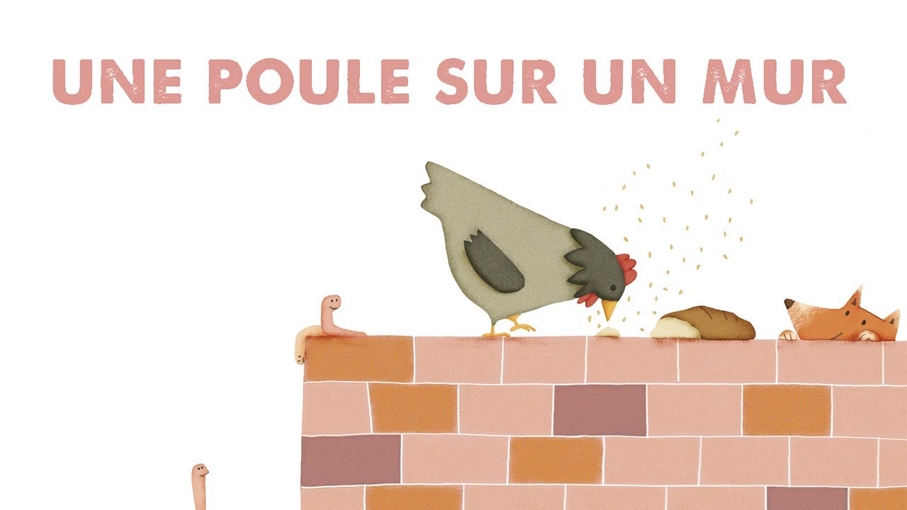 Monde Des Titounis Une Poule Sur Un Mur