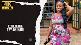 Lydia Methia Plus Size Curvy Model Try-On Haul Dress -4K Fashion Look-Book