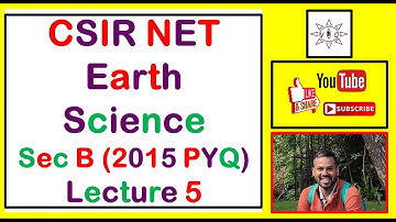 #CSIR  #EarthScience #JRF #VisionaryClasses |  2015 Paper Analysis | Section B | Lecture 5