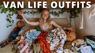 Van Life OUTFITS  Minimal Wardrobe | ALL My Clothes