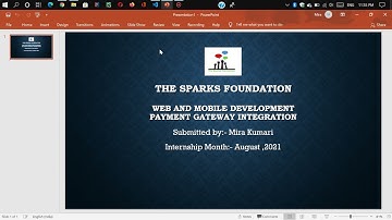 The Sparks Foundation payment gateway integration on Web and mobile development (task-3).