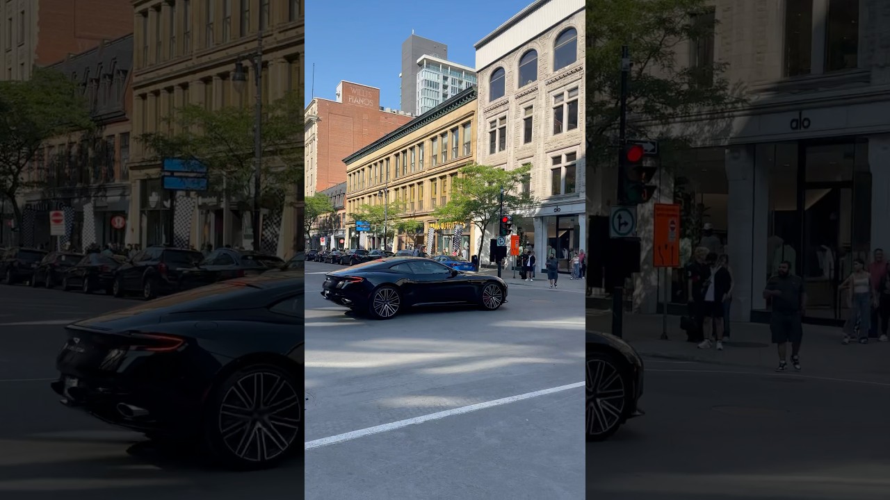 Sick Aston Martin DB11 spotted in Downtown Montreal 