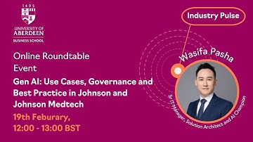 Industry Pulse Series: Gen AI: Use Cases, Governance and Best Practice
