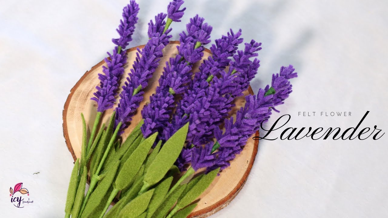 cara membuat bunga lavender dari kain flanel  HOW TO MAKE 