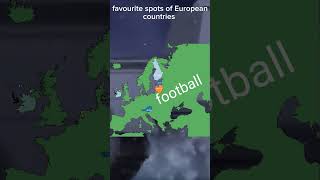 Favourite Sports Of European Countries                #Maps #Europe #Mapping