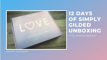 12 Days of Simply Gilded Unboxing | Review | Washi | Advent Calendar
