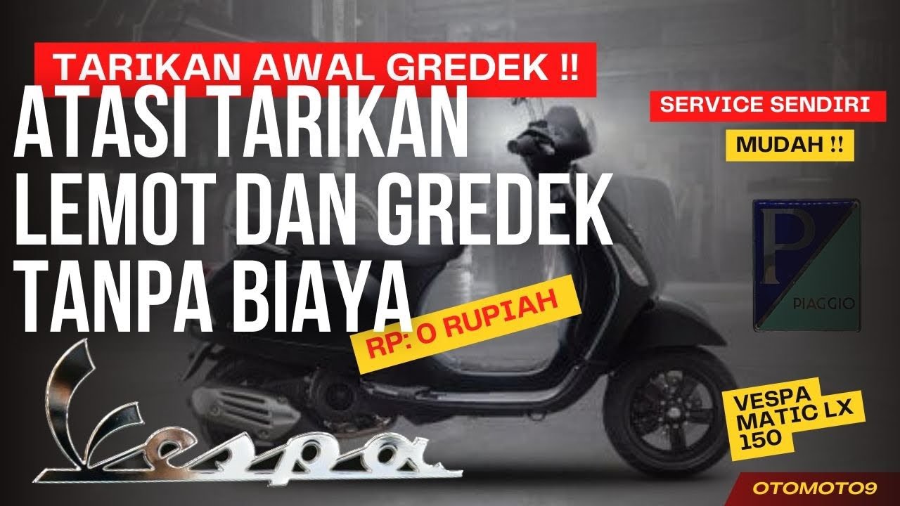 Gredek di awal ️ ️| Service CVT Vespa Matic - YouTube